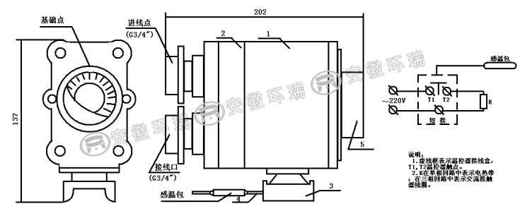 電熱帶防爆溫控器圖